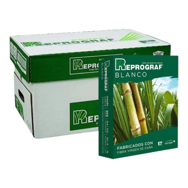 Resmas Reprograf Carta 500 Hojas / Papel Blanco 75g Para Impresora