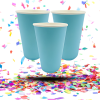 Vaso Cartón Biodegradable 9oz x12 Colores Vivos | Ecológico y Resistente para Fiestas y Eventos