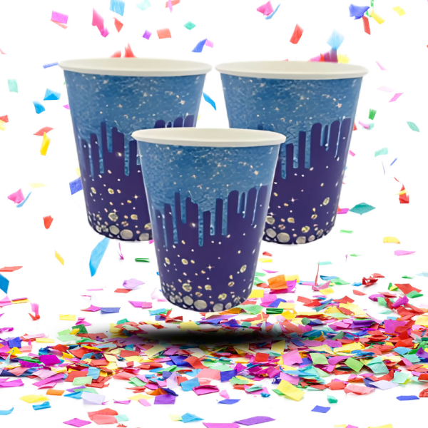 Kit de Mesa Fiesta Temática Diamante | Vasos + Platos + Servilletas