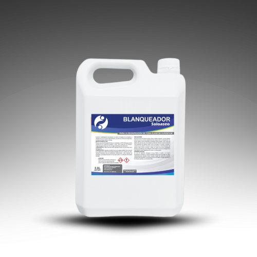 Blanqueador Hipoclorito de Sodio 3.800 ml | Desinfección y limpieza profunda para oficinas, hogares e industrias