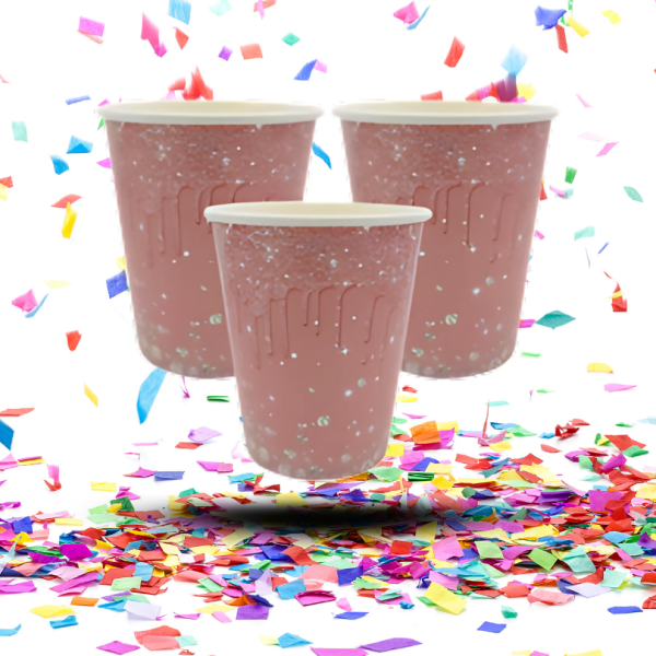 Kit de Mesa Fiesta Temática Diamante | Vasos + Platos + Servilletas