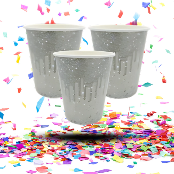 Kit de Mesa Fiesta Temática Diamante | Vasos + Platos + Servilletas