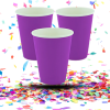 Vaso Cartón Biodegradable 9oz x12 Colores Vivos | Ecológico y Resistente para Fiestas y Eventos