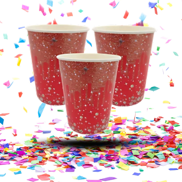 Kit de Mesa Fiesta Temática Diamante | Vasos + Platos + Servilletas