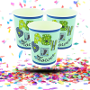 Vasos Biodegradables Baby Shower Azul 8oz x12 | Celebra con Estilo y Cuida el Planeta