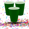 Vaso Cartón Biodegradable 9oz x12 Colores Vivos | Ecológico y Resistente para Fiestas y Eventos