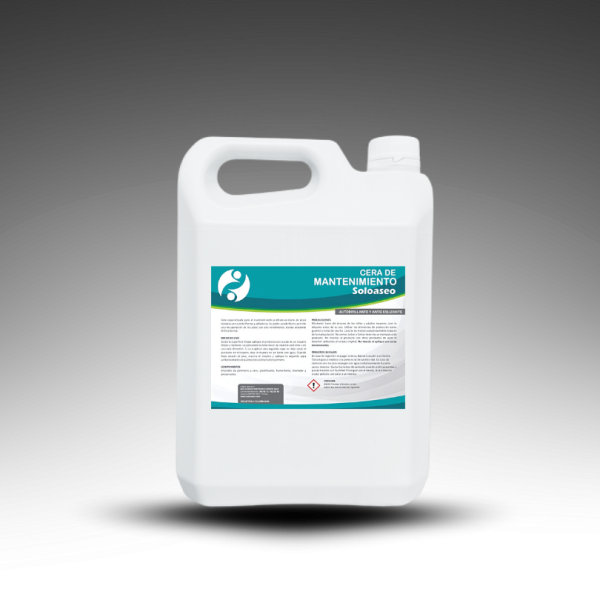 Cera de Mantenimiento 3.8L | Brillo Diario y Protección para Pisos | Ideal Oficinas, Hogares y Áreas de Tráfico |