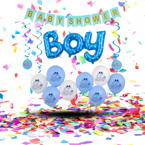 Kit de Decoración "Baby Shower Niño | La Magia Azul para su Gran Bienvenida