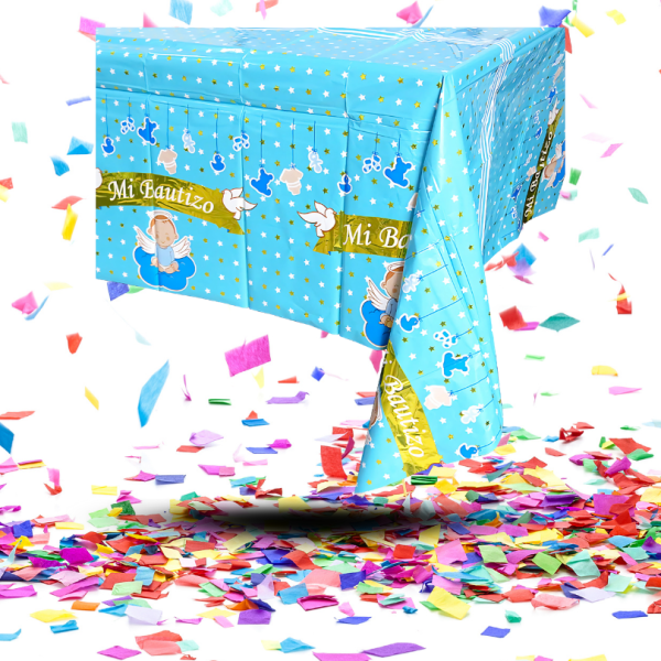 Kit de Mesa "Mi Bautizo" Azul | Elegancia y Serenidad para su Gran Día