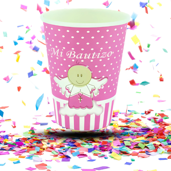 Kit de Decoración Mesa "Mi Bautizo" Rosa | Dulzura y Alegría para su Celebración Especial