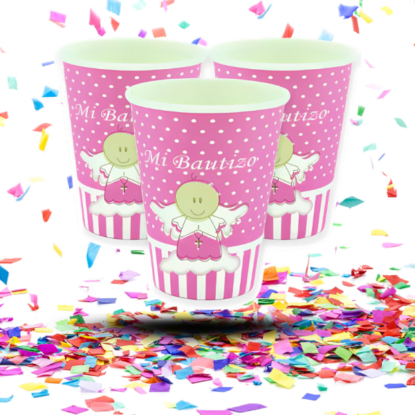 Kit de Decoración Mesa "Mi Bautizo" Rosa | Dulzura y Alegría para su Celebración Especial