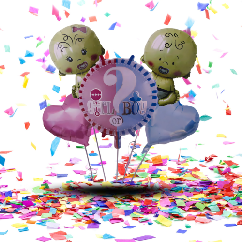 Bouquet de Globos "Girl/Boy" | La Magia Metalizada para tu Revelación y Baby Shower