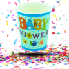 Vasos Cartón Biodegradables Baby Shower Azul 8oz x12 | Un Toque Ecológico y Encantador para tu Fiesta