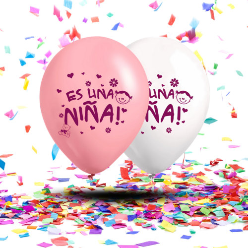 Globos Biodegradables Baby Shower “Es un Niño / Es una Niña” x12 |  La Alegría Más Pura y Consciente