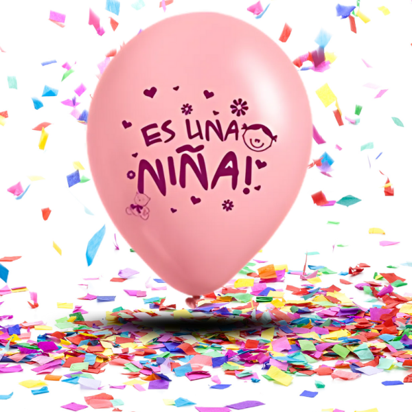 Globos Biodegradables Baby Shower “Es un Niño / Es una Niña” x12 |  La Alegría Más Pura y Consciente