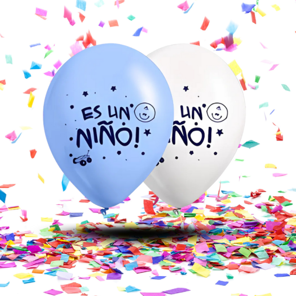 Globos Biodegradables Baby Shower “Es un Niño / Es una Niña” x12 |  La Alegría Más Pura y Consciente