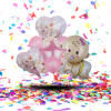 Bouquet Globos Metalizados "Es Niña / Es Niño" x5 | ¡La Magia Metalizada de la Bienvenida!