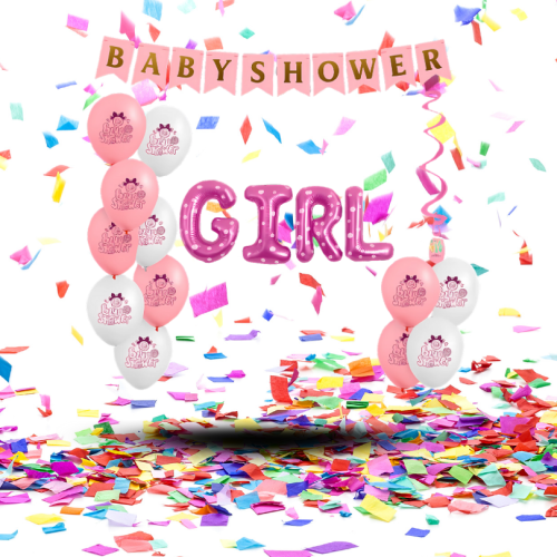 Kit de Decoración "Baby Shower Niña" | La Magia Rosa para su Gran Bienvenida