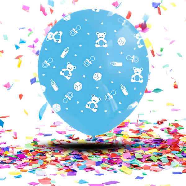 Globos Látex Biodegradables 360° Baby Shower Niño o Niña | La Alegría que Gira con Conciencia