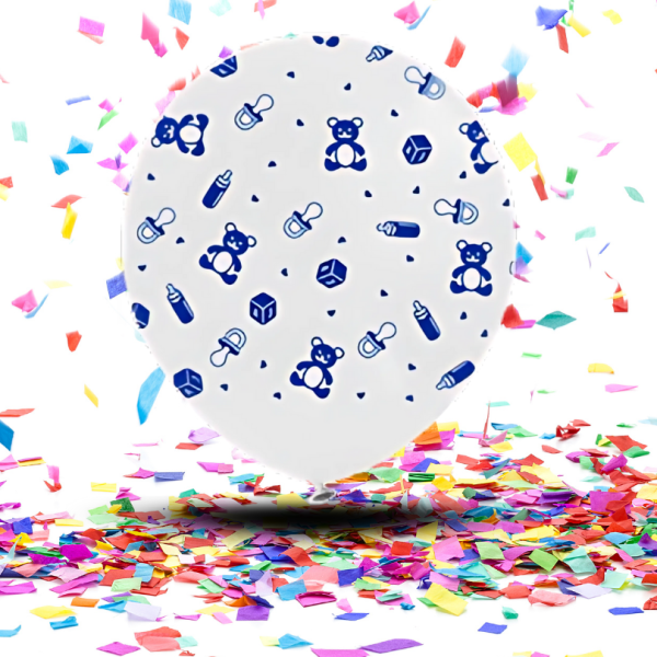 Globos Látex Biodegradables 360° Baby Shower Niño o Niña | La Alegría que Gira con Conciencia