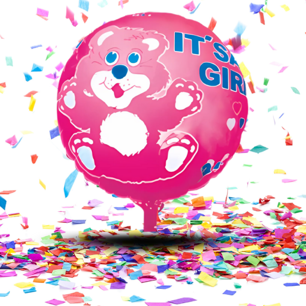 Globo Metalizado 18” Baby Shower Niña o Niño | ¡El Brillo Perfecto para Anunciar la Gran Noticia!