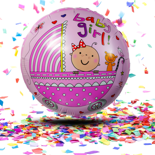 Globo Metalizado 18” Baby Shower Niña o Niño | ¡El Brillo Perfecto para Anunciar la Gran Noticia!