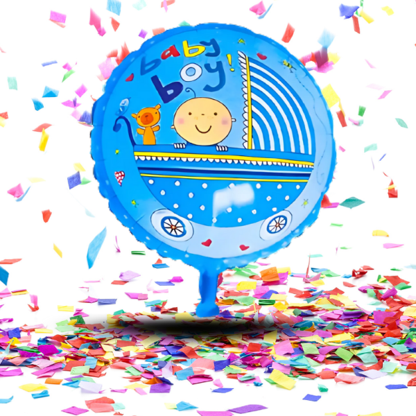 Globo Metalizado 18” Baby Shower Niña o Niño | ¡El Brillo Perfecto para Anunciar la Gran Noticia!