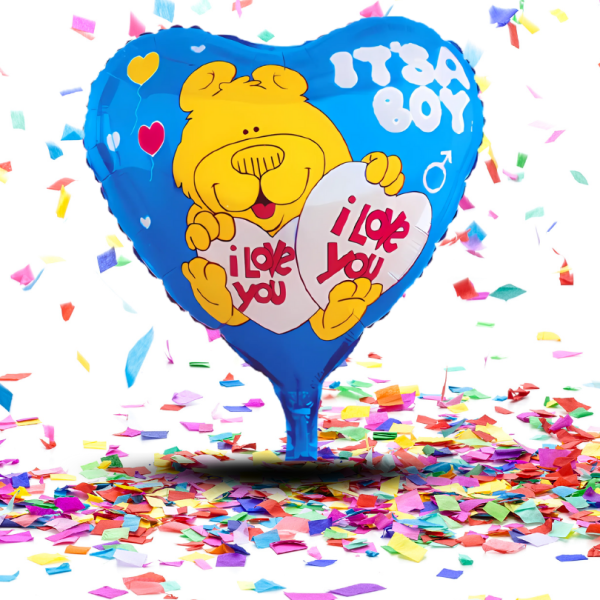 Globo Metalizado 18” Baby Shower Niña o Niño | ¡El Brillo Perfecto para Anunciar la Gran Noticia!