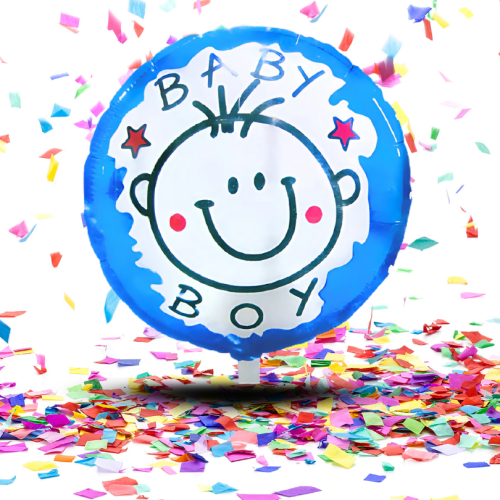 Globo Metalizado 18” Baby Shower Niña o Niño | ¡El Brillo Perfecto para Anunciar la Gran Noticia!