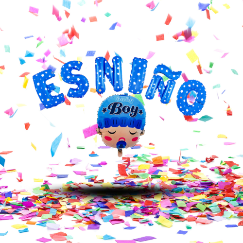 Globos Metalizados Letrero "Baby Es Niña" / "Baby Es Niño" (16") | Tu Anuncio Estrella