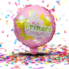 Globo Metalizado "Mi Primera Comunión" 10"| Decoración para Fiesta y Centros de Mesa