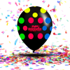 Globos 360° "Feliz Cumpleaños" Tinta Neón | La Fiesta que Brilla con Luz Propia