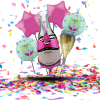 Bouquets de Globos Botellas | Brindis Gigantes para un Feliz Cumpleaños