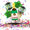 Bouquets de Globos Botellas | Brindis Gigantes para un Feliz Cumpleaños