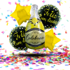 Bouquet Globos "Feliz Cumpleaños" Botella / Vino |  Brindis Gigantes para Celebrar con Estilo