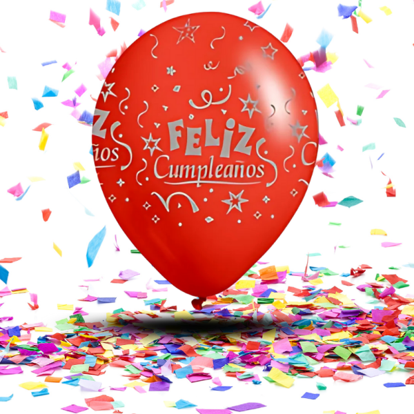 Globos Látex Biodegradables 360° Feliz Cumpleaños Surtido | Un Estallido de Alegría Circular y Consciente