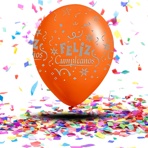 Globos Látex Biodegradables 360° Feliz Cumpleaños Surtido | Un Estallido de Alegría Circular y Consciente