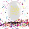 Globos Biodegradables Cristal "Feliz Cumpleaños" Tinta Neón | La Celebración que se Ilumina con Magia