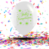 Globos Biodegradables Cristal "Feliz Cumpleaños" Tinta Neón | La Celebración que se Ilumina con Magia