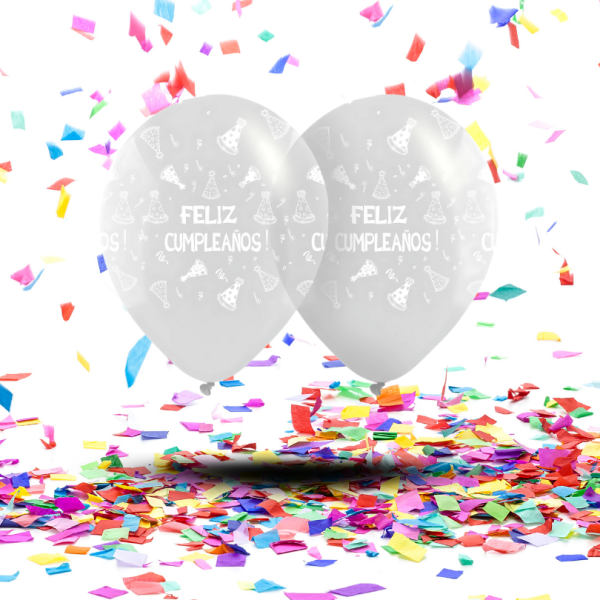Globos Cristal 360° "Feliz Cumpleaños" | Claridad y Alegría en Cada Ángulo