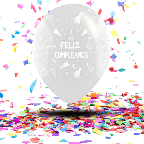 Globos Cristal 360° "Feliz Cumpleaños" | Claridad y Alegría en Cada Ángulo