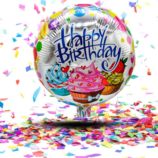 Globos Metalizados Feliz Cumpleaños 10" y 12 " | Globos Metalizados Feliz Cumpleaños