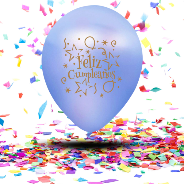 Globos Satinados "Feliz Cumpleaños"   Biodegradables | Elegancia y Brillo Suave para Tu Celebración