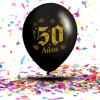 Globos "50 Años" Biodegradables Satinados | Celebra con Elegancia y Conciencia Ecológica