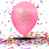 Globos Satinados "Feliz Cumpleaños"   Biodegradables | Elegancia y Brillo Suave para Tu Celebración