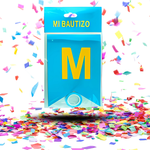 Festón Cenefa Guirnalda "Mi Bautizo" Holograma | El Brillo Mágico para su Celebración