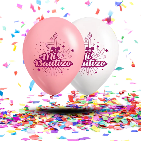 Kit de Decoración "Mi Bautizo Niña" | Un Toque Celestial en Oro Rosa y tonos pastel