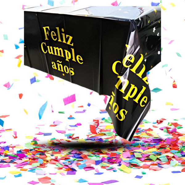 Kit Decoración de Mesa "Feliz Cumpleaños Negro" | Elegancia Moderna para tu Celebración