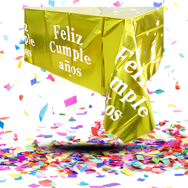Kit Decoración de Mesa Feliz Cumpleaños Dorado | Brillo y Alegría en Cada Detalle