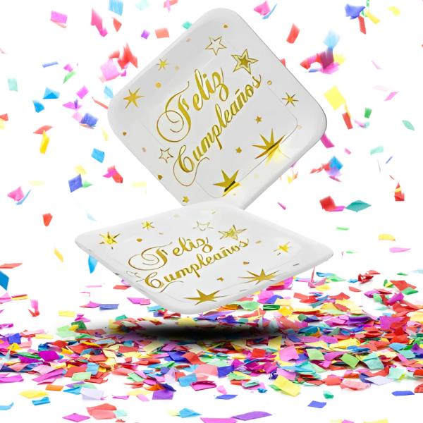 Kit Decoración de Mesa Feliz Cumpleaños Dorado | Brillo y Alegría en Cada Detalle